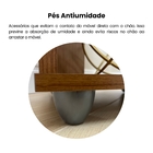 Mesa de Apoio 33x25cm Cinamomo com Off White MDP Artely