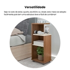 Mesa de Apoio 33x25cm Cinamomo com Off White MDP Artely