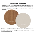 Mesa de Apoio 33x25cm Cinamomo com Off White MDP Artely