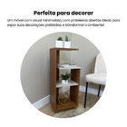 Mesa de Apoio 33x25cm Cinamomo com Off White MDP Artely
