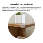 Mesa de Apoio 33x25cm Cinamomo com Off White MDP Artely