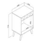 Mesa De Apoio 438x710x320mm Garrafeiro Movelbento