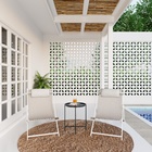 Mesa de Apoio Aço Redondo Mobis 53x45x45cm Preto Naterial