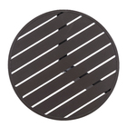 Mesa de Apoio Alumínio Redondo Porto Rico 46x52cm Marrom Portinaty