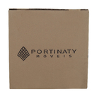 Mesa de Apoio Alumínio Redondo Porto Rico 46x52cm Marrom Portinaty