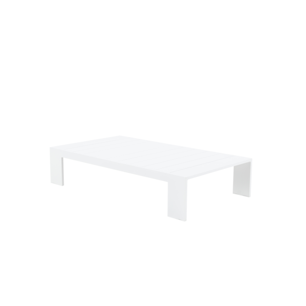 Mesa de Apoio Alumínio Retangular Lagun 30x80x143cm Branco Naterial
