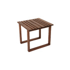 Mesa de apoio Aurora 50x50cm Marrom Naterial