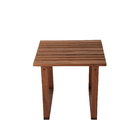 Mesa de apoio Aurora 50x50cm Marrom Naterial