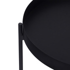 Mesa De Apoio Bandeja Sofá Cama Redonda 40x50cm Média Collie