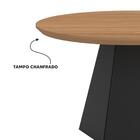 Mesa De Apoio Base Hexagonal West D01 Freijó/preto Fosco - Mp