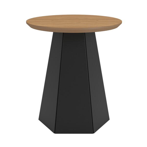 Mesa De Apoio Base Hexagonal West D01 Freijó/preto Fosco - Mp