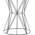 Mesa De Apoio Bella Moça Com Tampo De Madeira E Estrutura Em