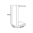 Mesa De Apoio Book Branco  - D'rossi