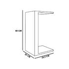 Mesa De Apoio Book Branco  - D'rossi