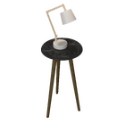 Mesa De Apoio Brilhante Nero - Bechara Móveis