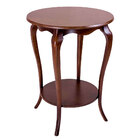 Mesa De Apoio Clássica Redonda Belli Verniz Imbuia