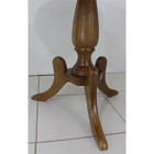 Mesa De Apoio Clássica Redonda Fragata 90 Cm Verniz Imbuia