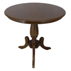 Mesa De Apoio Clássica Redonda Fragata 90 Cm Verniz Imbuia