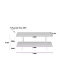 Mesa De Apoio Com 2 Prateleiras Industrial Nature Fosco Lisbo