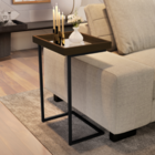 Mesa De Apoio Com Pés De Ferro India  Canela Preto