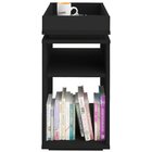 Mesa De Apoio Com Prateleira - Olívia - Preto