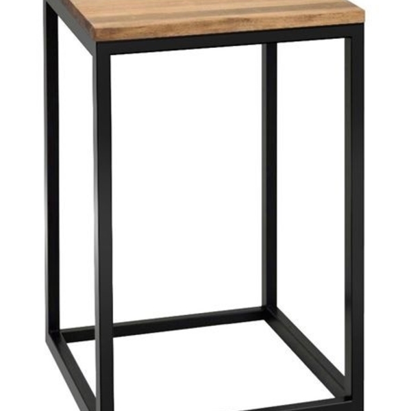 Mesa De Apoio Com Tampo De Madeira De 40cm X 30cm (60cm) De A