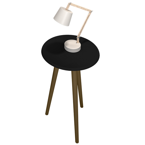 Mesa De Apoio Decorativa B02 Preto Fosco - Lyam Decor