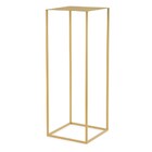 Mesa De Apoio Dourada Em Metal Mart 12925