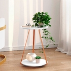 Mesa De Apoio Dupla Redonda Lojas Knv Moderna