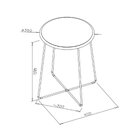 Mesa De Apoio E Banco Em Aço Recife Preto Fosco