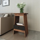 Mesa De Apoio Eden Pinho Com Preto 1 Gaveta 2 Prateleiras - A