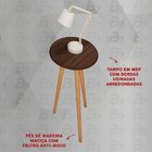 Mesa De Apoio Estilo Vintage Retrô Decor Móveis Bechara Nogal