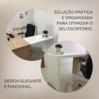 Mesa De Apoio Extensão Do Espaço De Trabalho Tamburato  Branco