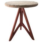 Mesa De Apoio Gávia Ozki 62 Cm Madeira Eucalipto Amêndoa Cord