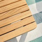 Mesa de Apoio para Jardim Baixa em Alumínio 35,2x115x70cm Cinza Persea Naterial