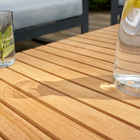 Mesa de Apoio para Jardim Baixa em Alumínio 35,2x70x70cm Cinza Persea Naterial