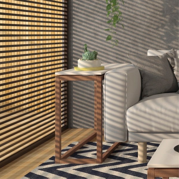 Mesa De Apoio Jones Off White Amêndoa