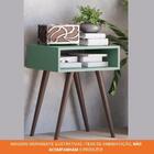 Mesa De Apoio Lateral 1 Nicho Para Sala De Estar Marrom Madei