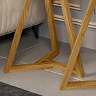 Mesa De Apoio Lateral 2 Unidades Off White Madeira Mezanino T