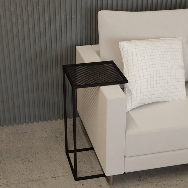 Mesa De Apoio Lateral 35x68 Cm Grado Preto