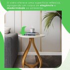 Mesa De Apoio Lateral 45cm X 45cm X 60cm Rubi Off White / Mel