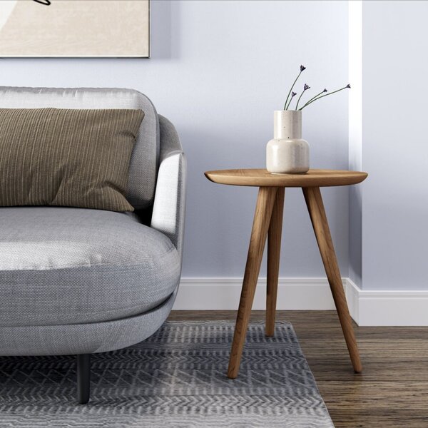 Mesa De Apoio Lateral 50cm X 50cm X 60cm Rubi Amadeirado / Mel