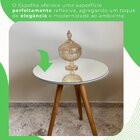 Mesa De Apoio Lateral 50cm X 50cm X 62cm Esmeralda Branco / M