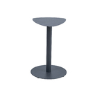 Mesa de Apoio Lateral 55cm Alien Orgânica Alumnínio Cinza Plicosa