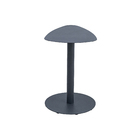 Mesa de Apoio Lateral 55cm Alien Orgânica Alumnínio Cinza Plicosa