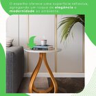 Mesa De Apoio Lateral 60cm X 60cm X 70cm Rubi Off White / Mel