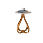 Mesa De Apoio Lateral 60cm X 60cm X 70cm Rubi Off White / Mel