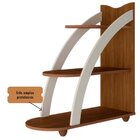 Mesa De Apoio Lateral Andes Com 3 Prateleiras - Cedro / Off W