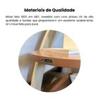 Mesa De Apoio Lateral Com Prateleiras Andes Naturale/terracota