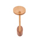 Mesa de Apoio Lateral de Jardim Oval Madeira 24x36x58,7 Butzke